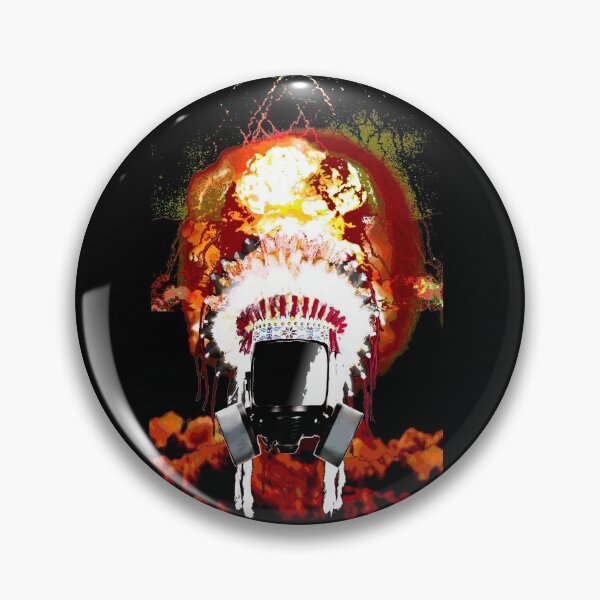 Item preview, Native American Gas Mask Headdress Mushroom Cloud designed and sold by ctrlaltwhat510.