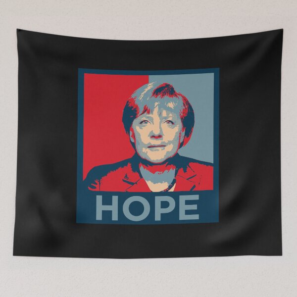 Item preview, WORLD LEADER MERKEL POSTER designed and sold by Ortzi68.