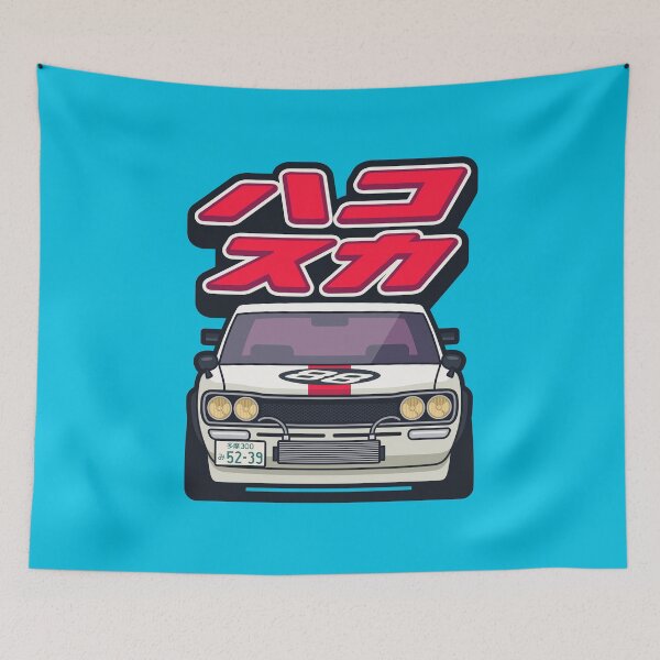 Item preview, Hakosuka Tuned KPGC10 GTR Car - Cyan designed and sold by VoodooCircus.