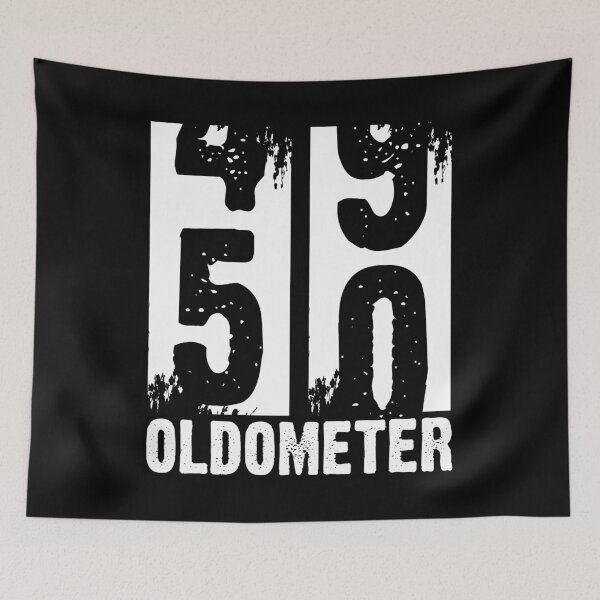 Item preview, Oldometer 49 and 50 Funny Fifty Years Old 50th Birthday  designed and sold by Md. Manjur Ahamed.
