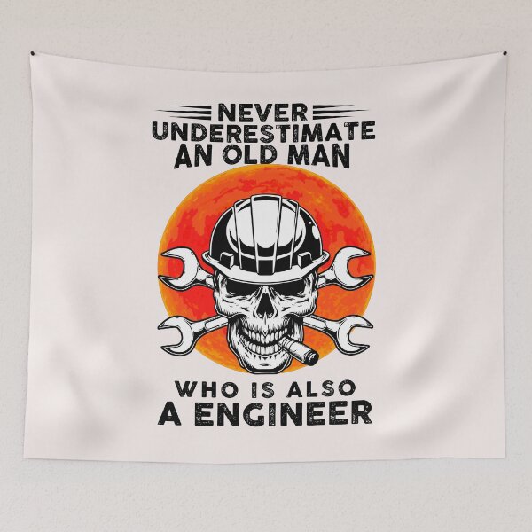Item preview, Never Underestimate An Old Man Who Is Also A Engineer Moon Halloween Gift T-Shirt designed and sold by DennisVon.