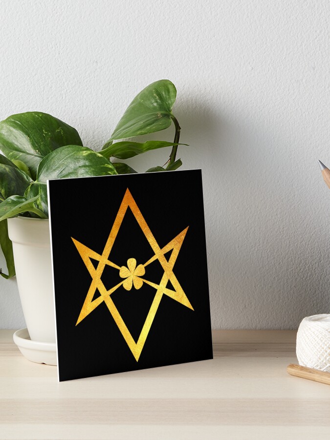 Unicursal Hexagram King outlet Rainbow Thelema Woodburned lacquered altar piece