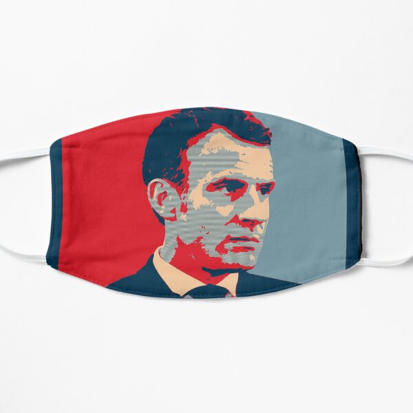 AFFICHE MACRON LEADER FRANCE Masque sans plis
