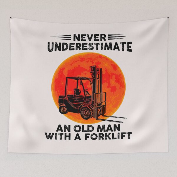 Item preview, Never Underestimate An Old Man With A Forklift Operator Moon Halloween Gift designed and sold by DennisVon.