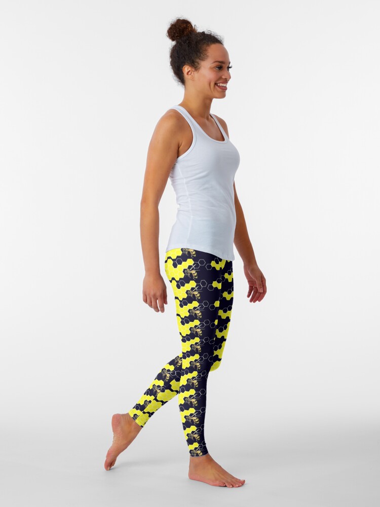 Buy Beehive Womens Leggings, Bee Yoga Pants, Honeycomb Leggings