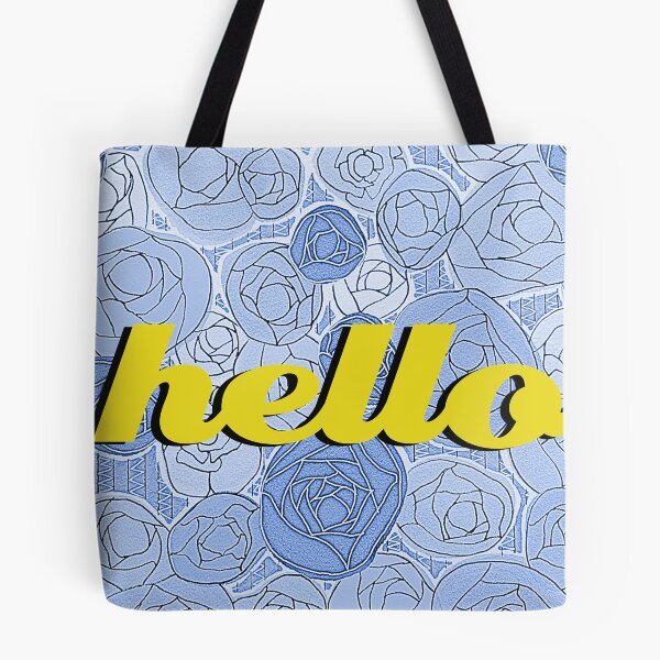 Item preview, Hello - Periwinkle Photocopy with Text designed and sold by Amelia Dean.