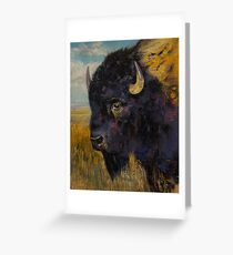 Bison Greeting Card