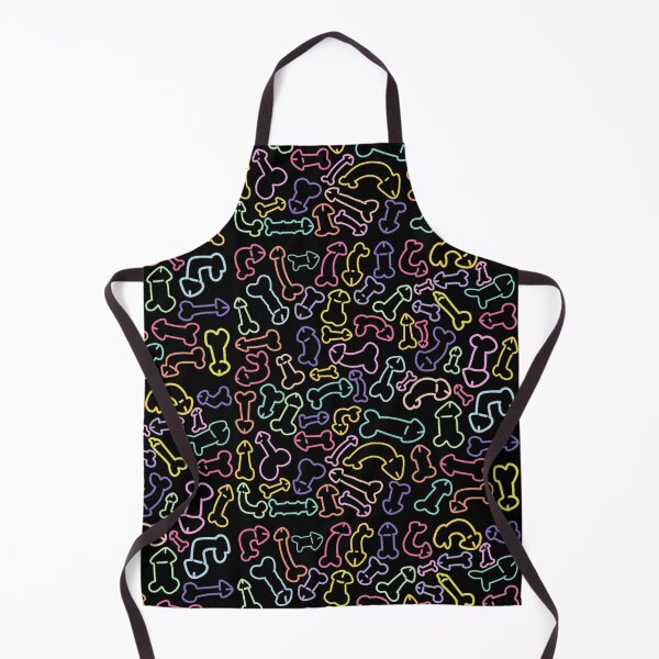 Item preview, PASTEL PENIS PATTERN MASK BLACK designed and sold by aydapadi.