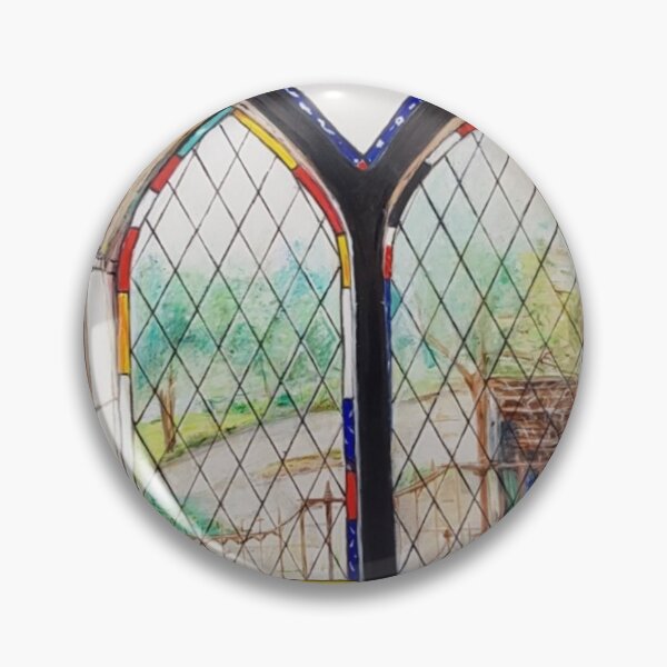 Item preview, Stained glass window in Montsalvat designed and sold by ChristineDavisArt.