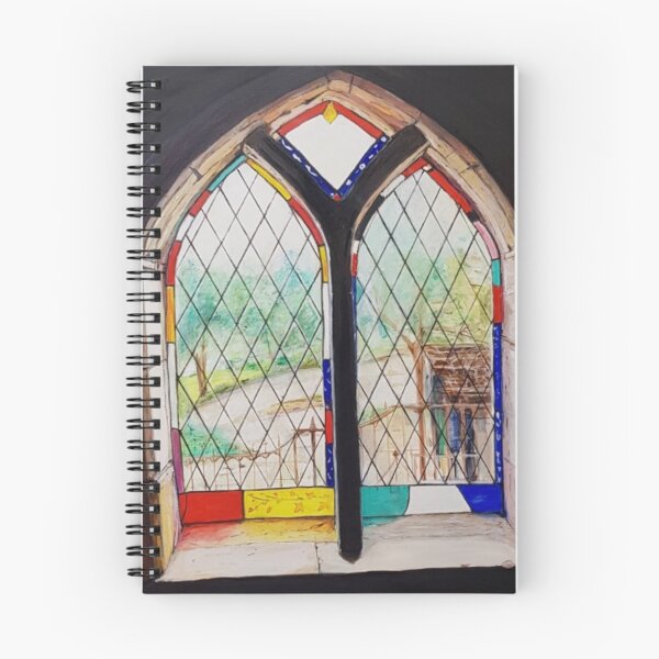 Item preview, Stained glass window in Montsalvat designed and sold by ChristineDavisArt.