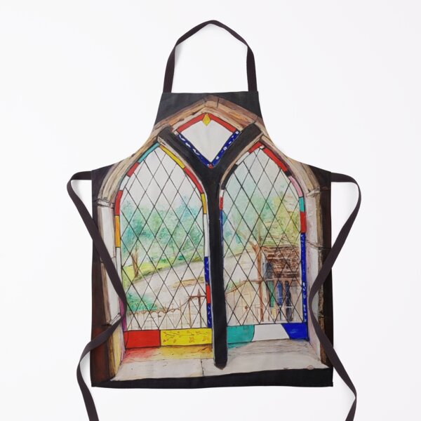 Item preview, Stained glass window in Montsalvat designed and sold by ChristineDavisArt.
