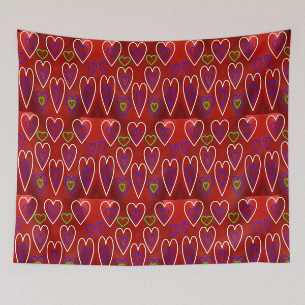 Item preview, Digital Hearts print art designed and sold by 59SHOP24.