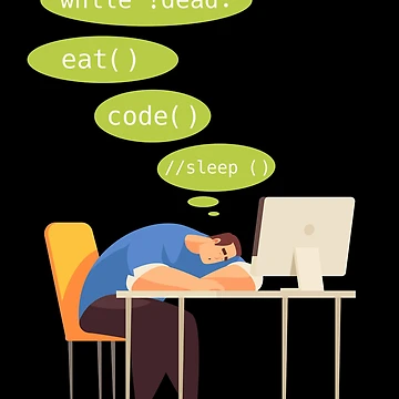 Artwork thumbnail, Eat Sleep Code Computer Science Programming design design by Lisbob
