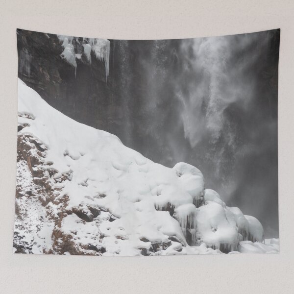 Item preview, WINTER WATERFALL SNOW | Nature Photo designed and sold by PhotoStory.