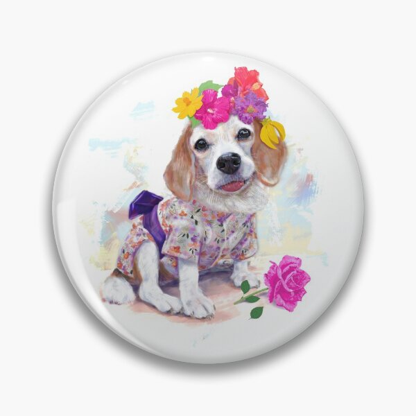 Item preview, Adorable beagle wear cute costumes, japan style, and chaplet designed and sold by hadkhanong.