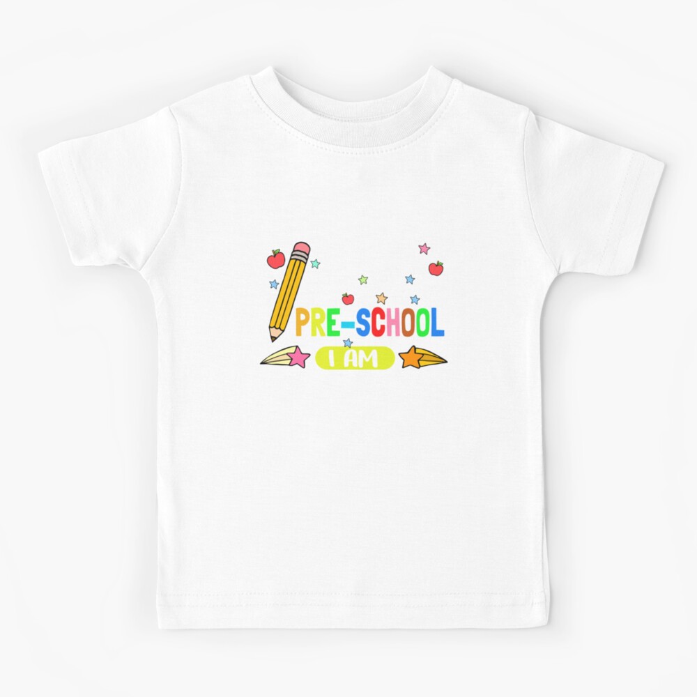Hello Preschool I Am Awesome First Day Of Pre School Funny Quotes Saying Preschool Teachers Kids Back To School Kids T Shirt By Teejoke Redbubble