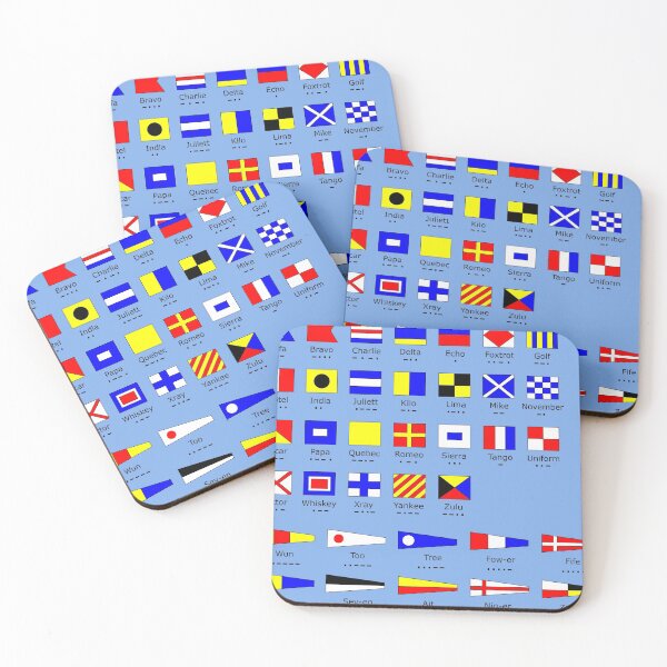 Item preview, Nautical flags with Morse code designed and sold by EenOvaa.