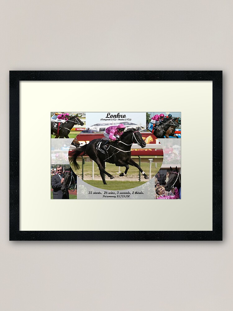 Alternate view of Lonhro career tribute Framed Art Print