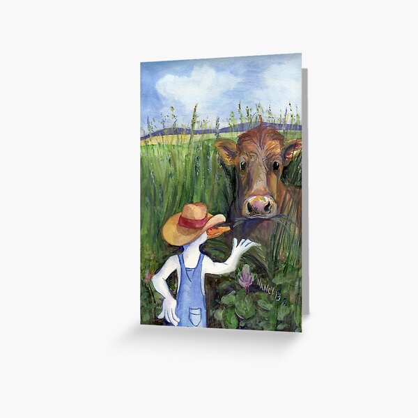 June-Tall Grass Greeting Card