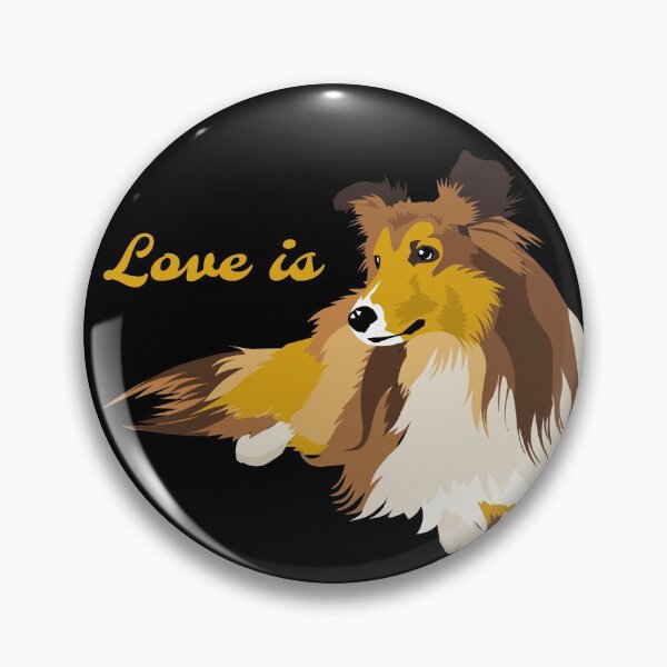 Item preview, Love is Rough Collie  designed and sold by Purple monkey.