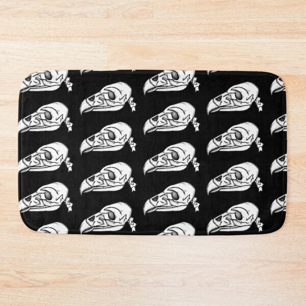 Item preview, bird skull black designed and sold by pixelcow333.
