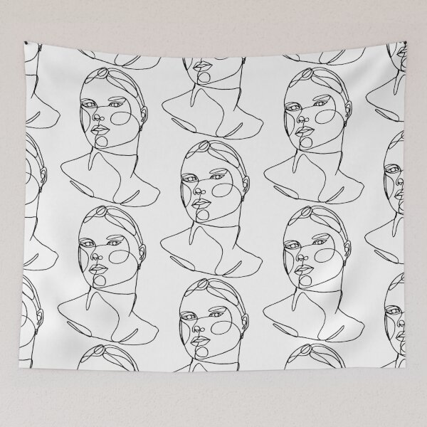 Item preview, One line portrait designed and sold by ColorHurricane.
