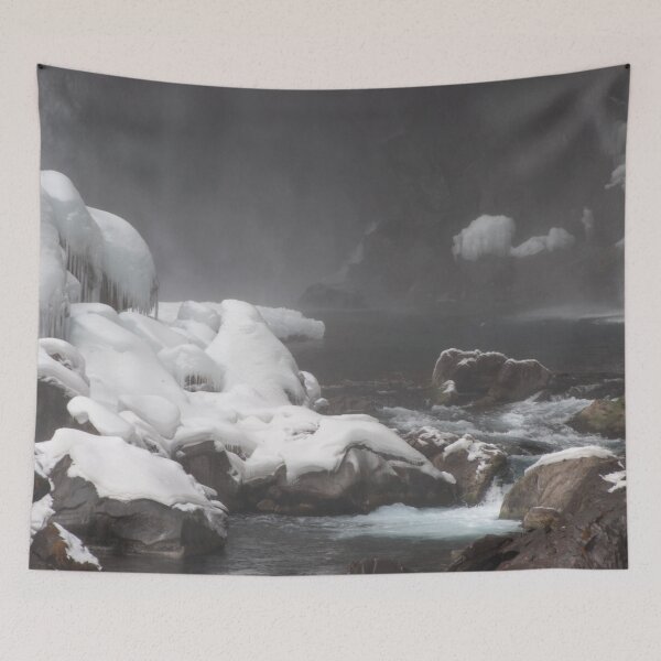 Item preview, FROZEN RIVER AT NIKKO | Nature Photo designed and sold by PhotoStory.