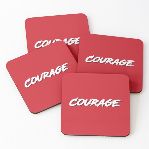 Item preview, "COURAGE" Motivational and Inspirational Quote in Grunge Typography Style designed and sold by Arko  Ranger.