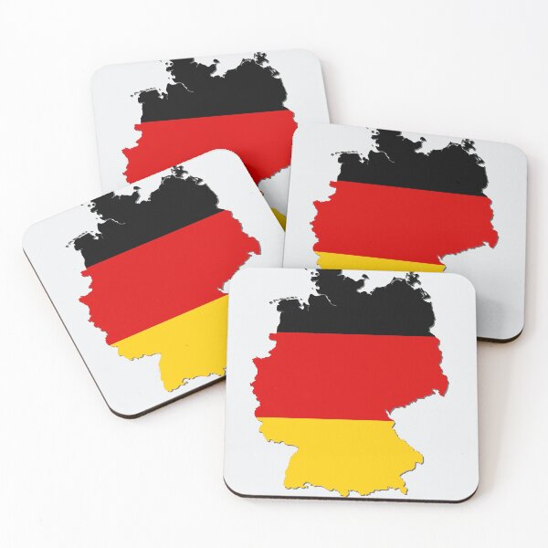 Item preview, Flag Map of Germany, German Deutschland Country Map Outline with National Flag Inside  designed and sold by mashmosh.