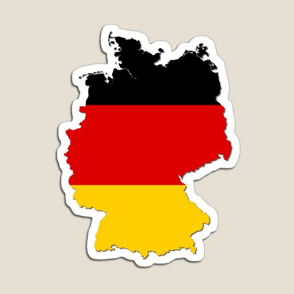 Artikel-Vorschau von Flaggenkarte von Deutschland, Deutsch Deutschland Landkarte Umriss mit Nationalflagge innen, designt und verkauft von mashmosh.