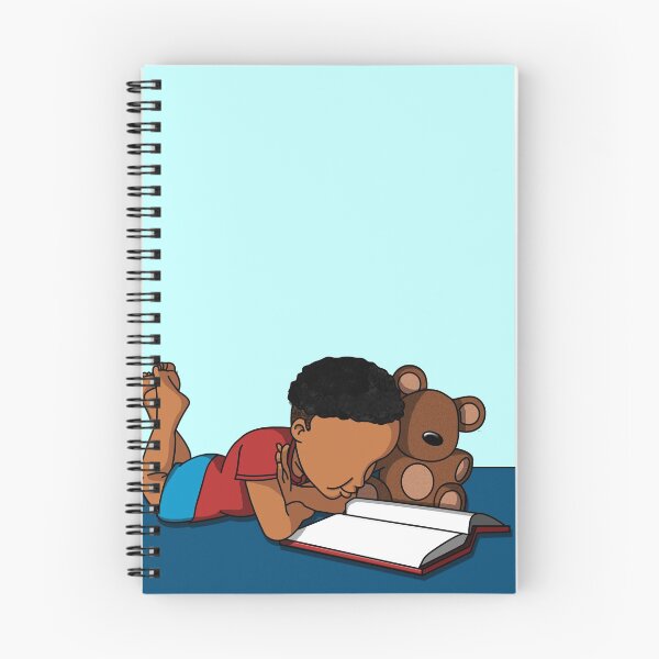 Item preview, Reading Kid - Black Child Reading With Teddy Bear designed and sold by CriBaby.