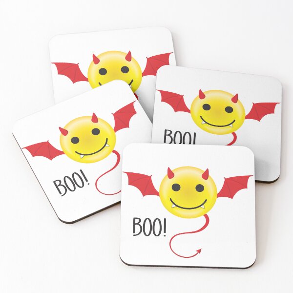 Item preview, Smiley Halloween Devil - BOO designed and sold by poprockstarfish.