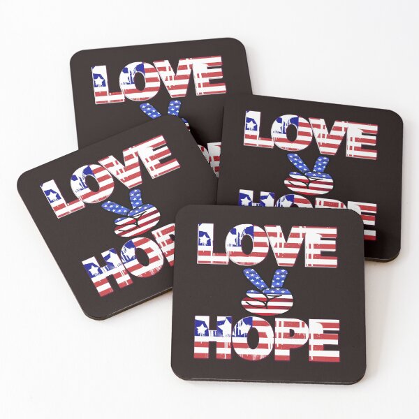 Item preview, love, peace,hope .  US flag designed and sold by doctors-apparel.