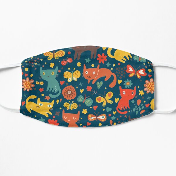 Cats and more cats. Flat Mask