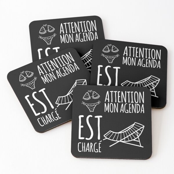 Aperçu de l'œuvre Mon agenda est chargé travail vacances drôle cadeau créée et vendue par joozybart.