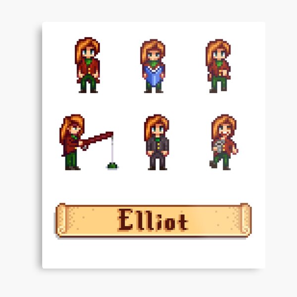Impression Metallique Sprites De Stardew Valley Maru Par Kathdvd Redbubble