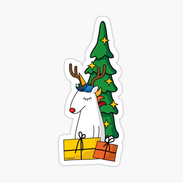 Unicorn christmas Sticker