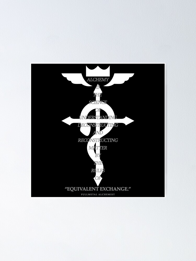 Equivalent Exchange — Fullmetal Alchemist Brotherhood cover / poster