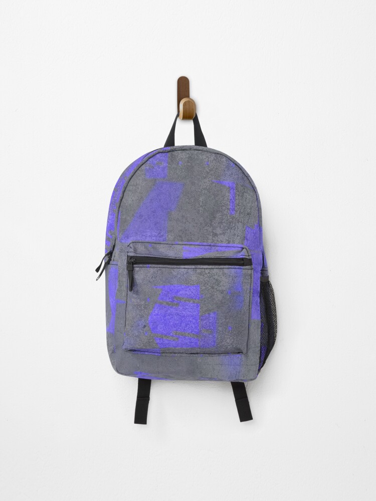 Thumbnail 1 of 3, Backpack, Blue Grunge Pattern designed and sold by SILVERAPPLE.