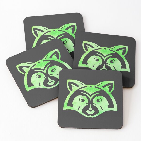 Artikelvorschau, Colourful Raccoon Stencil entworfen und verkauft von WildGeometric.