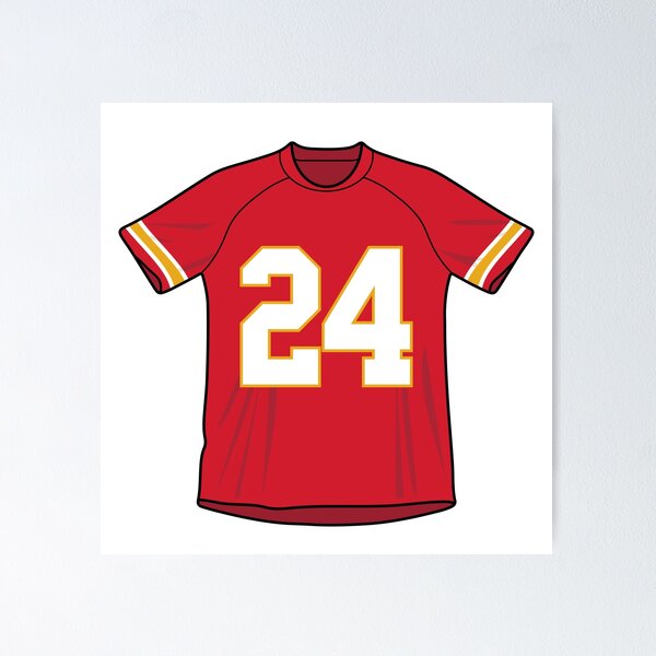 Red Number 24 Posters for Sale | Redbubble