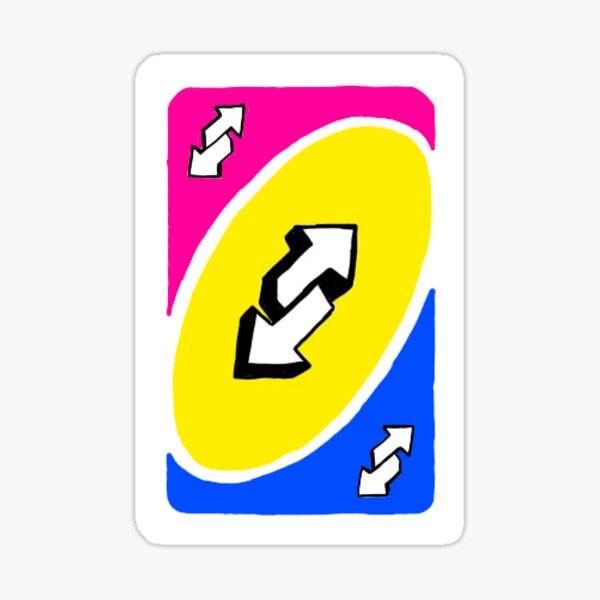 Gay Pride Uno Reverse Card Sticker for Sale by MlemingFox101