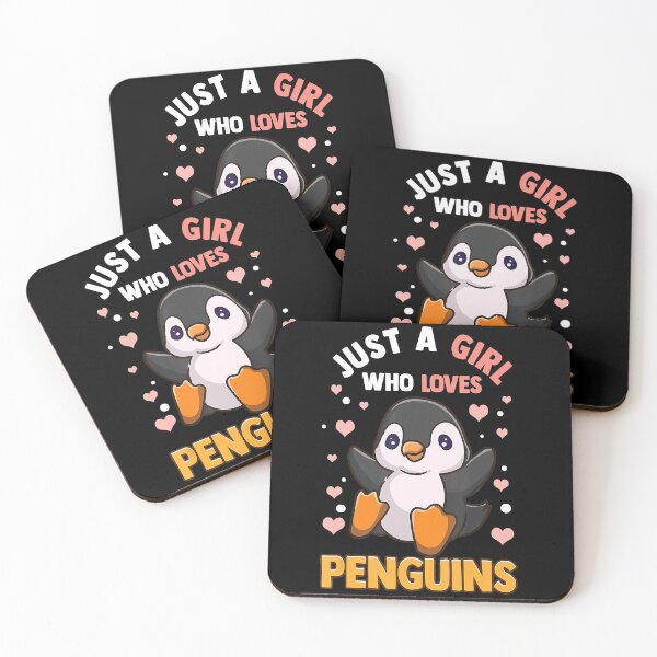 Aperçu de l'œuvre T-shirt Pingouin pour filles Juste une fille qui aime les pingouins créée et vendue par Brigitte98.