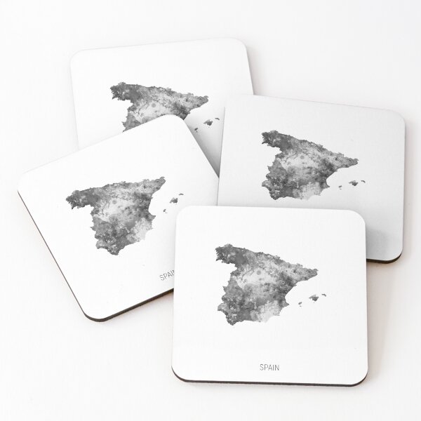 Item preview, Spain Watercolor Map designed and sold by ArtPrints.