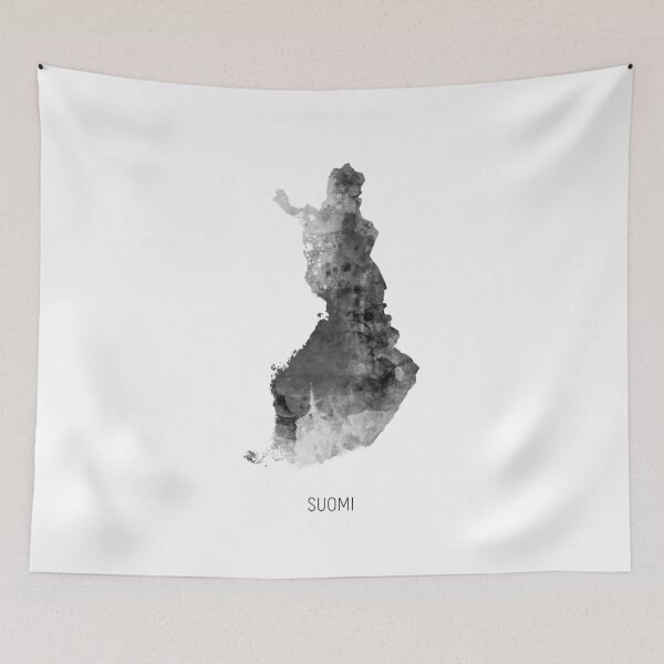 Item preview, Suomi Watercolor Map designed and sold by ArtPrints.