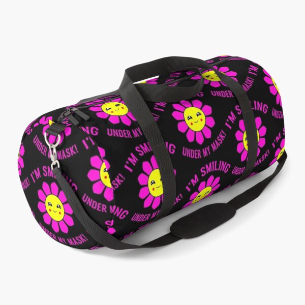 Item preview, I'm Smiling Under My Mask Pink Hippie Flower designed and sold by funnytshirtemp.