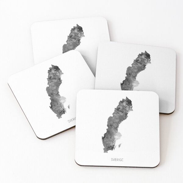 Item preview, Sverige Watercolor Map designed and sold by ArtPrints.