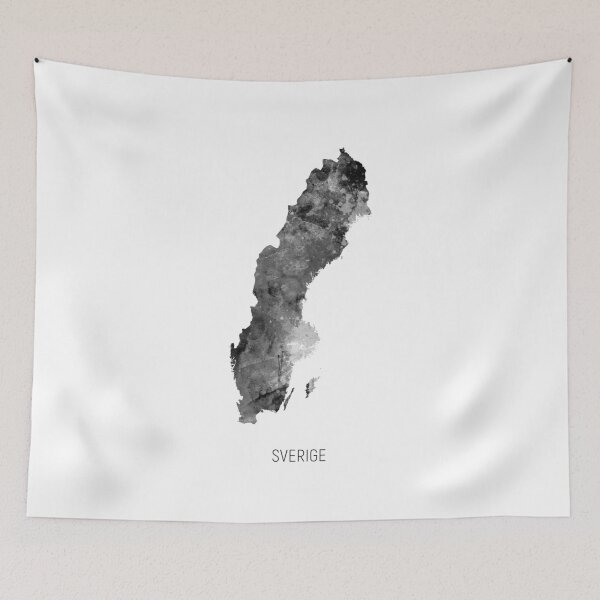 Item preview, Sverige Watercolor Map designed and sold by ArtPrints.