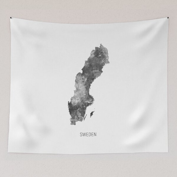 Item preview, Sweden Watercolor Map designed and sold by ArtPrints.