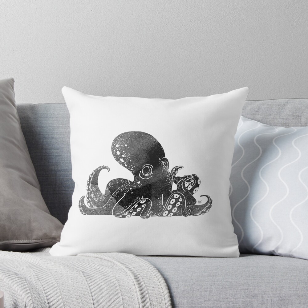 Item preview, Throw Pillow designed and sold by adeillustrator.